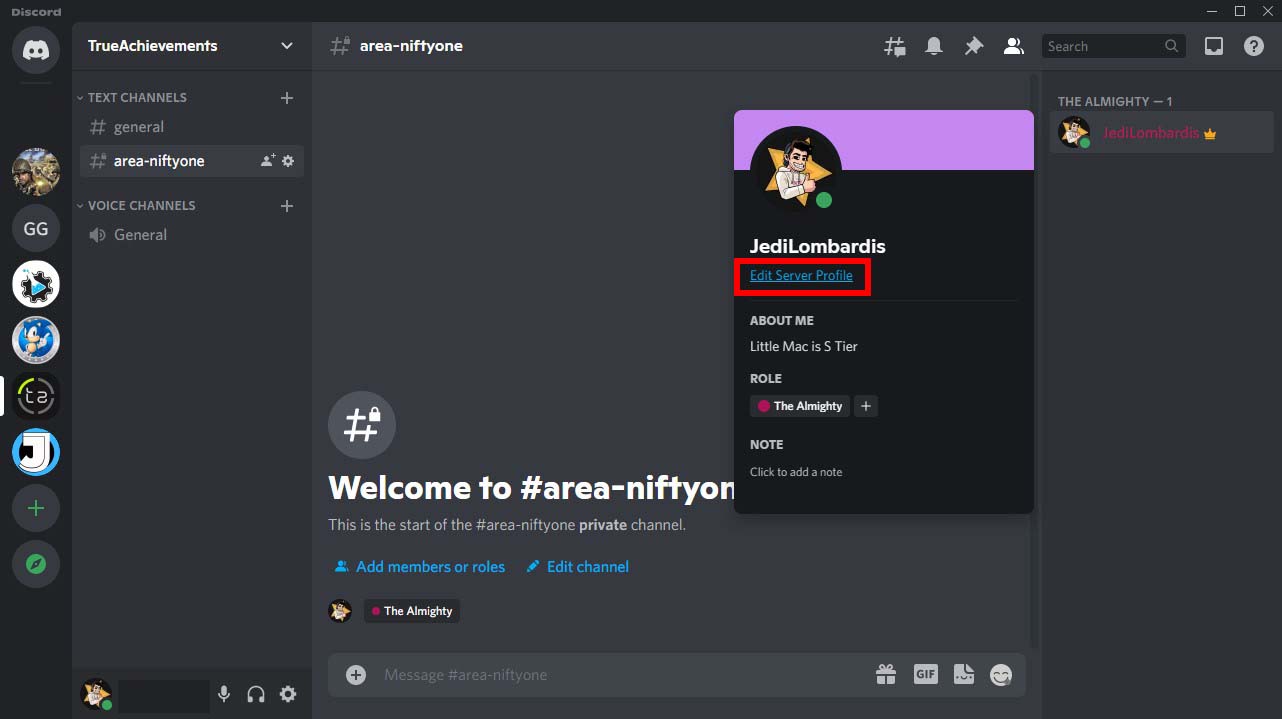 Changing Nickname In Discord